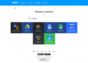 IFTTT Choose aservice