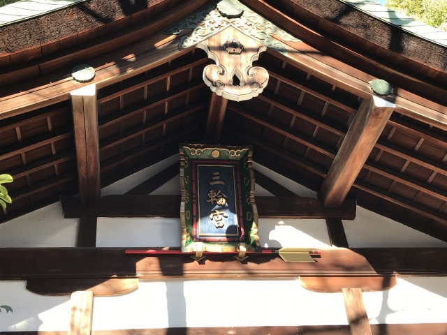 三輪神社(大須)　拝殿扁額