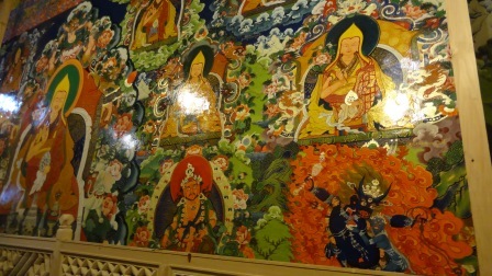 8月28日　小昭寺回廊の壁画
