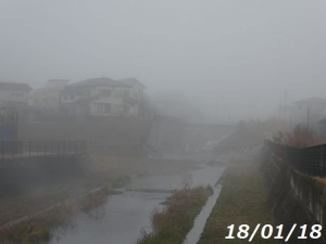 濃霧庚申橋の西180118