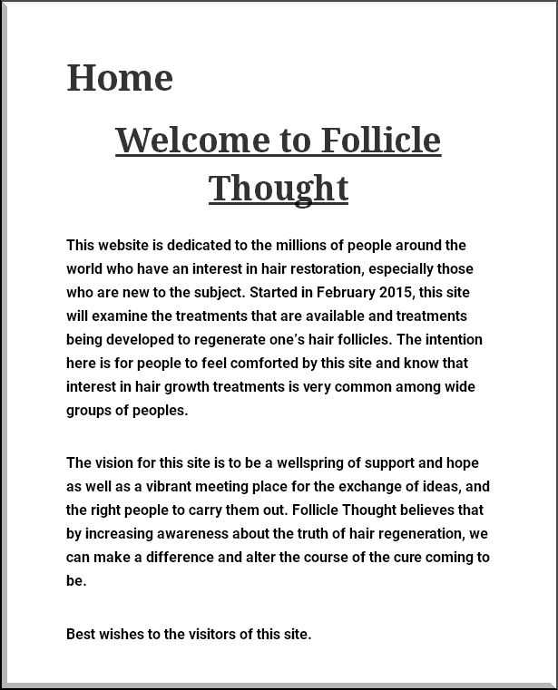 Follicle Thought(フォリクル・ソート)『Home Welcome to Follicle Thought』