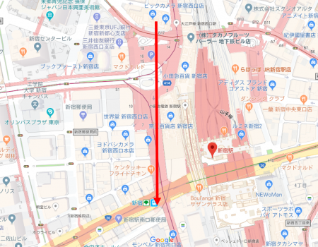 新宿西口MAP