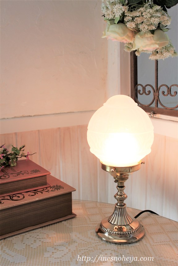 ロココ 薔薇 テーブルランプ ランプ ライト 姫系 ピンク フリル