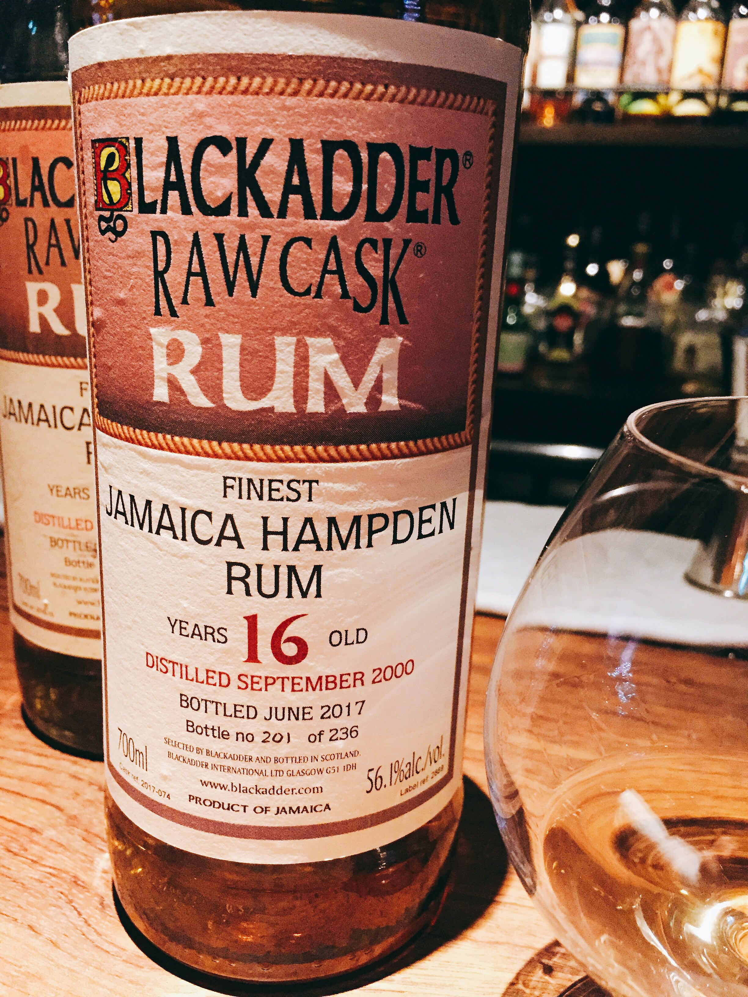 美味酒録 - BLACKADDER RAW CASK RUM JAMAICA HAMPDEN RUM 16yo Cask 
