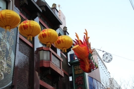 中華街の正月飾り０５