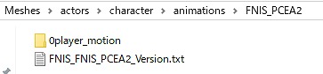 設定メモ Fnis Pcea2 Player Exclusive Animations 旧版用 デジイチ De 撮り歩き