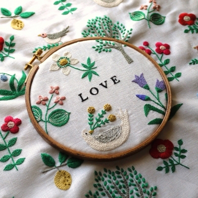 love embroidery by yumiko higuchi